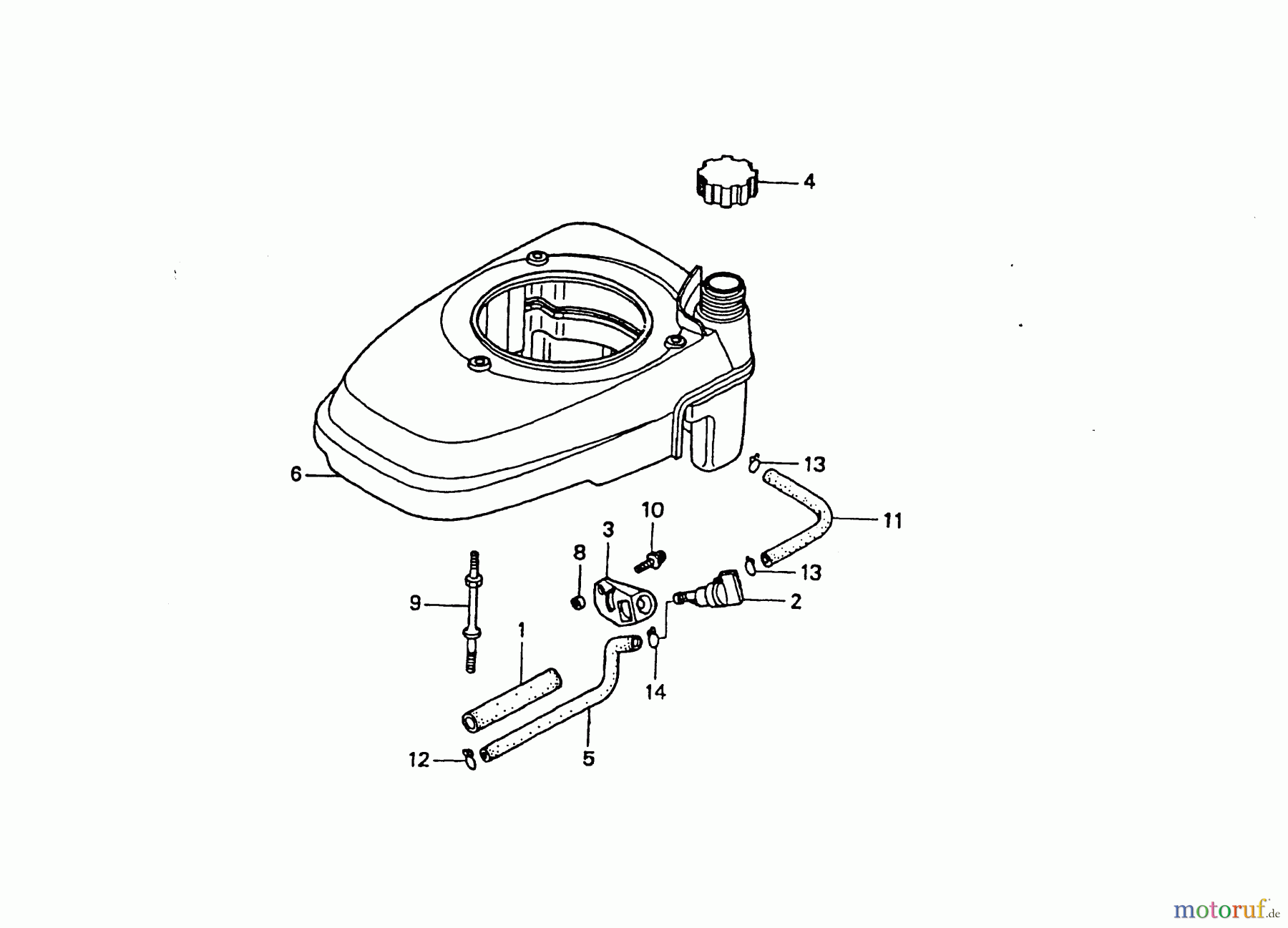  Wolf-Garten Benzinmotoren Honda GCV 135 2098070  (2003) Tank