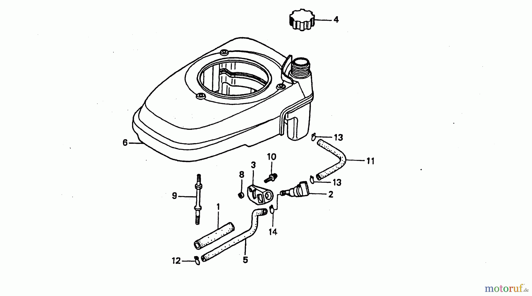  Wolf-Garten Benzinmotoren Honda GCV 135 2098000-135  (2004) Tank