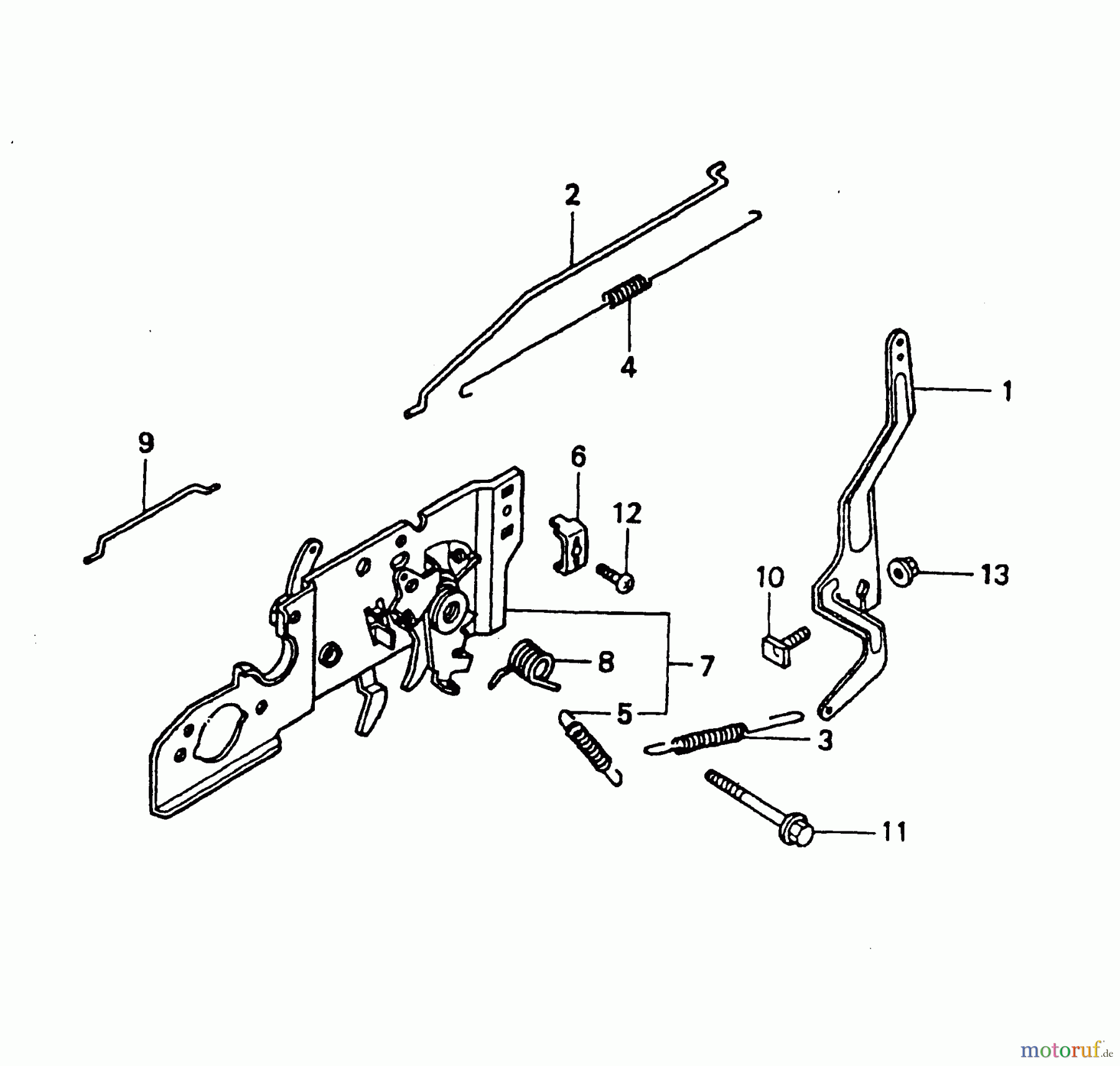  Wolf-Garten Benzinmotoren Honda GCV 160 2098000  (2003) Regelung