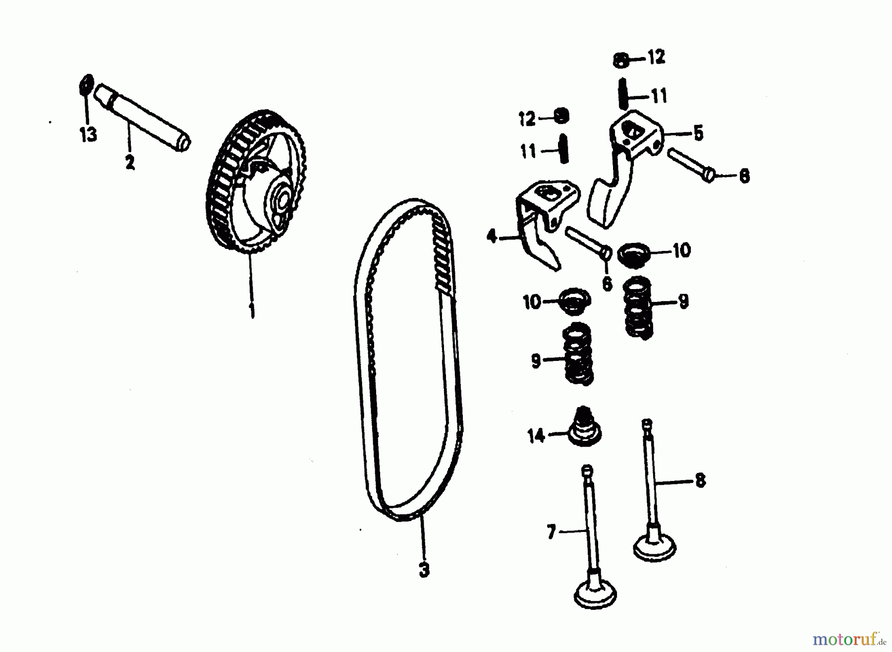  Wolf-Garten Benzinmotoren Honda GCV 135 2092000  (2006) Ventile