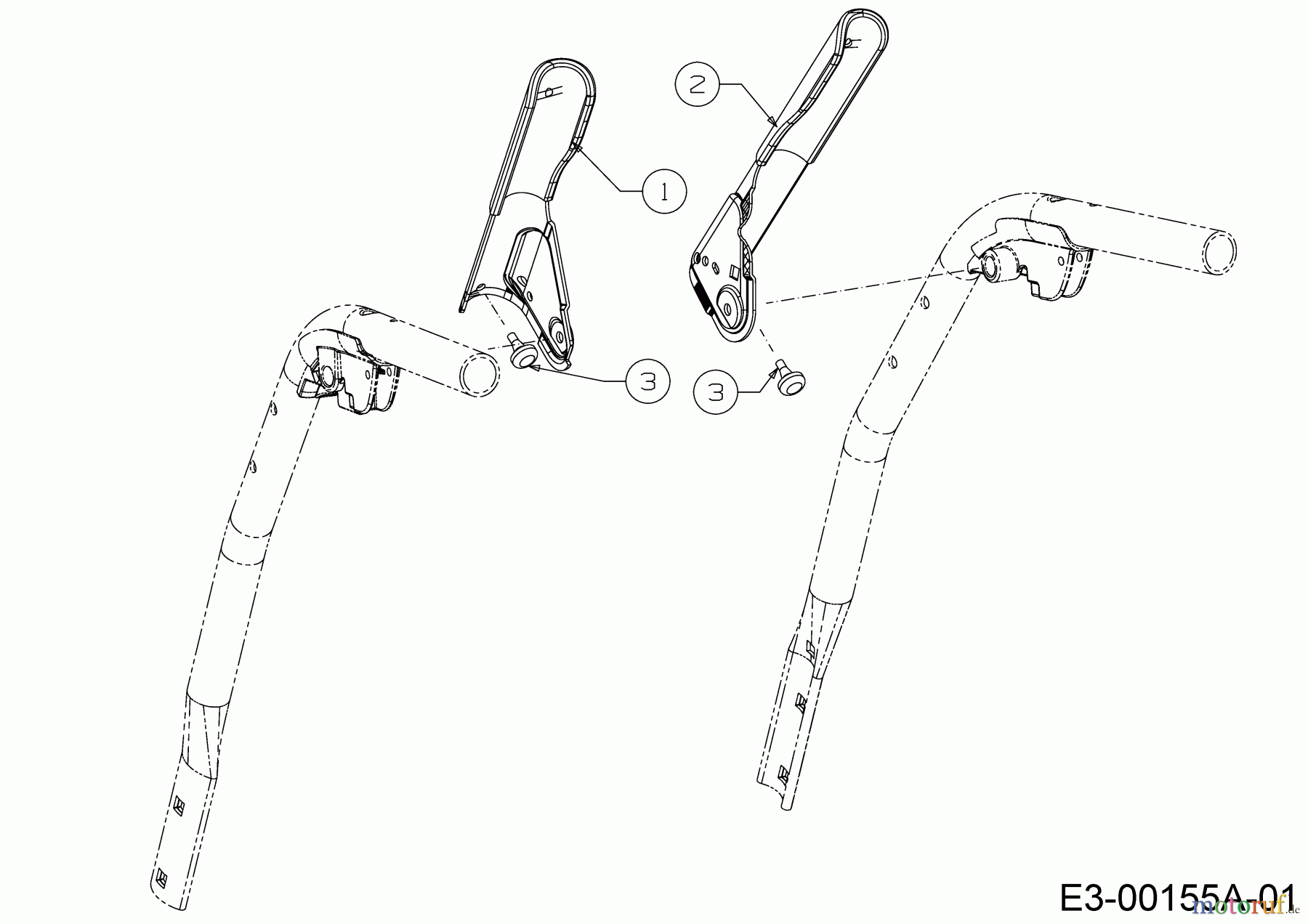  Wolf-Garten Schneefräsen SF 66 E 31AY54T3650  (2019) Betätigungshebel