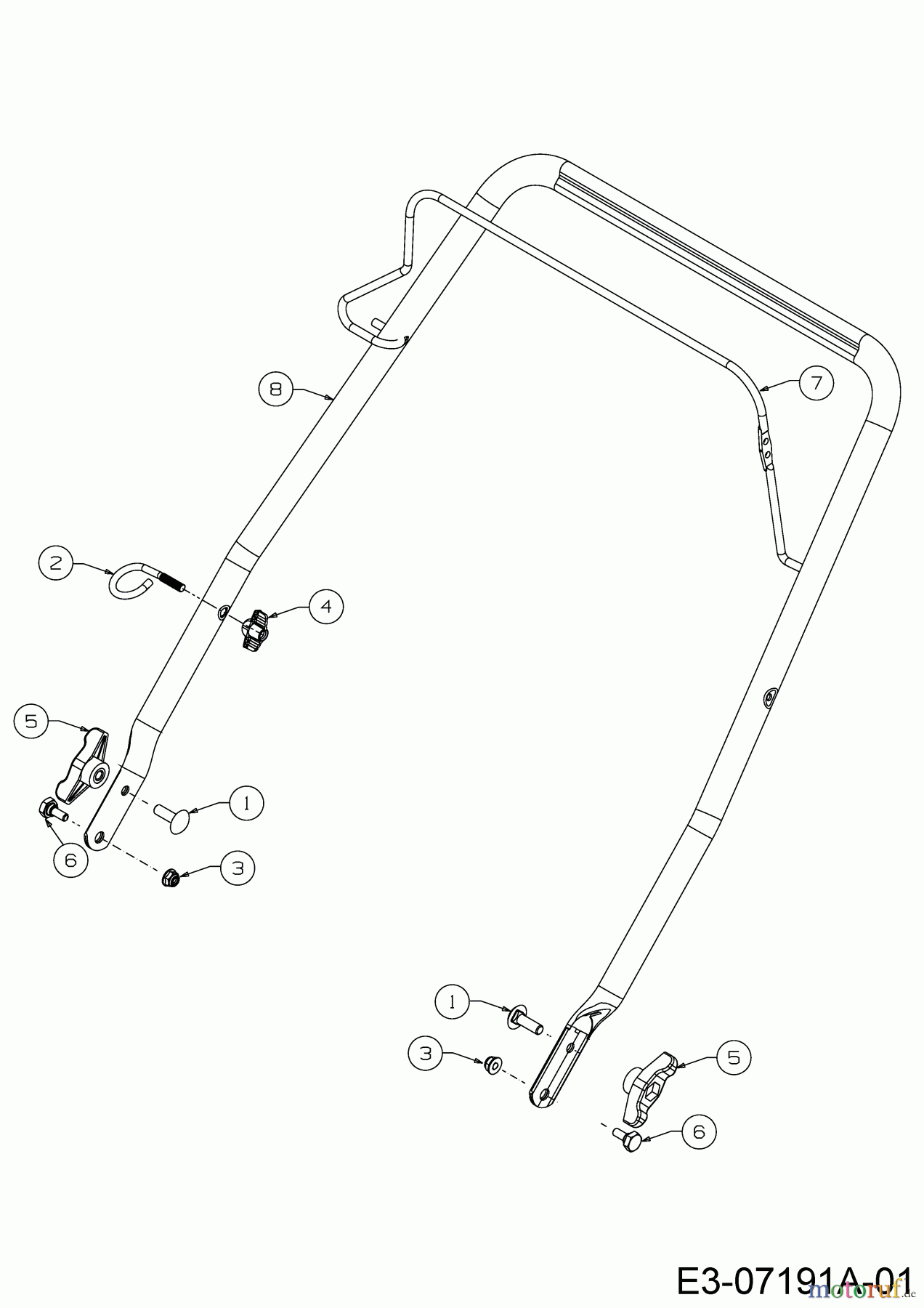  Wolf-Garten Schneefräsen SF 53 31A-2M1E650  (2020) Holm