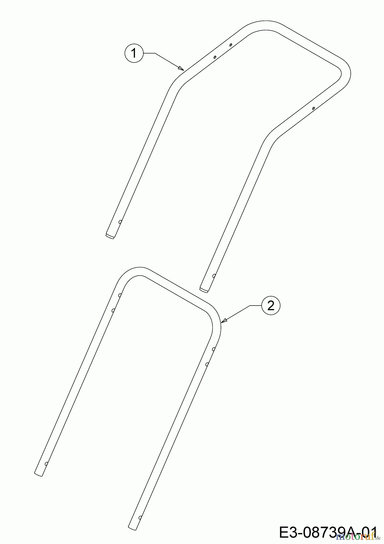  Wolf-Garten Elektromäher Expert 34 E 18CWF1S-C50  (2015) Holm