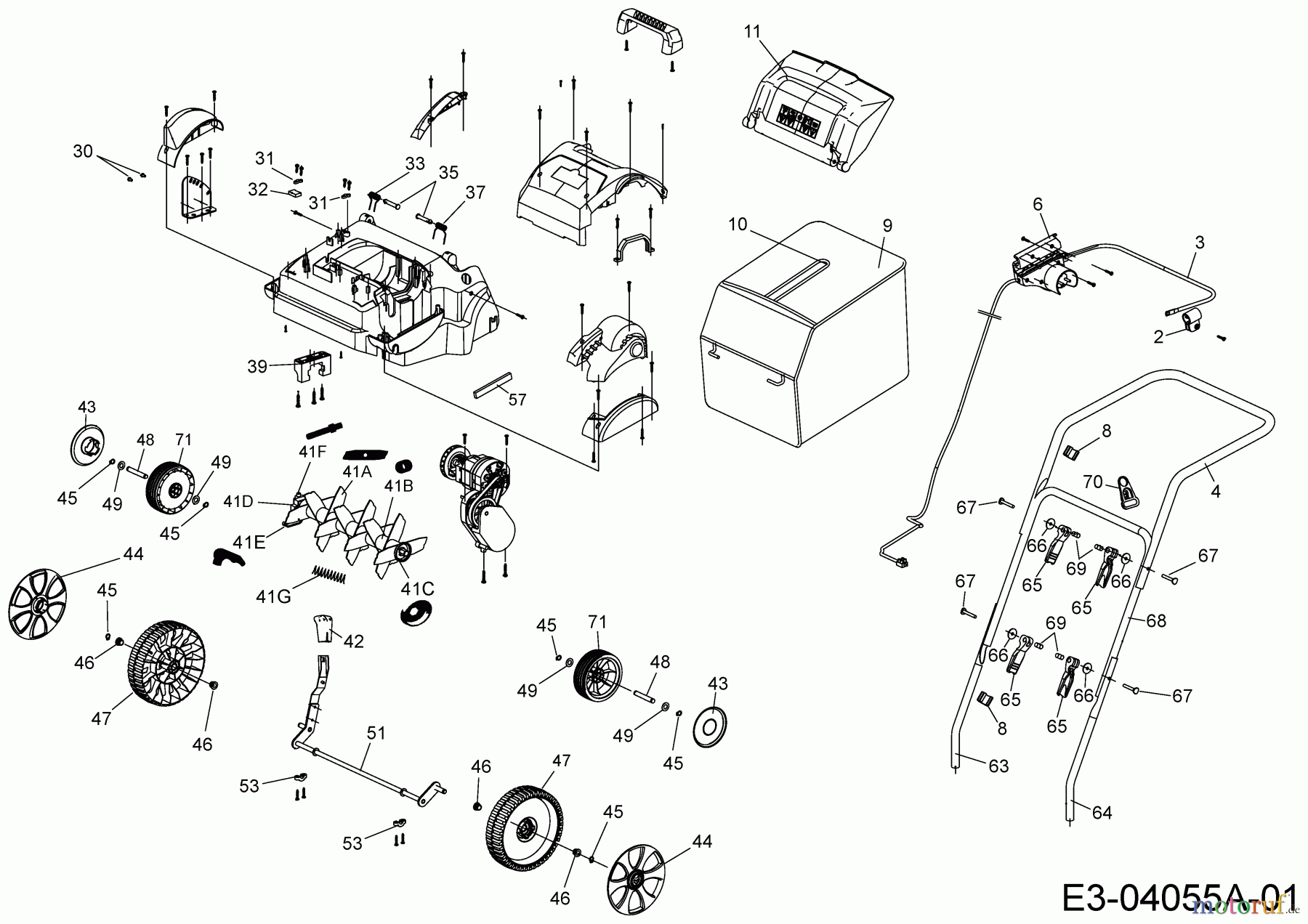  Wolf-Garten Elektrovertikutierer VS 302 E 16BFDEKA650  (2021) Grundgerät