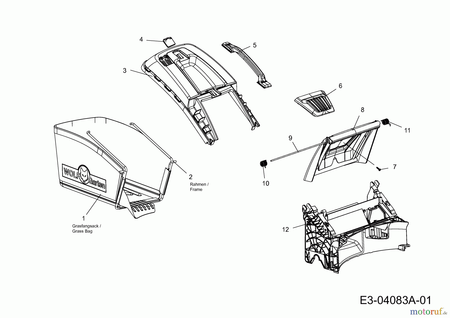  WOLF-Garten Expert Motormäher mit Antrieb Expert 530 A 12A-PUKC650  (2014) Grasfangsack