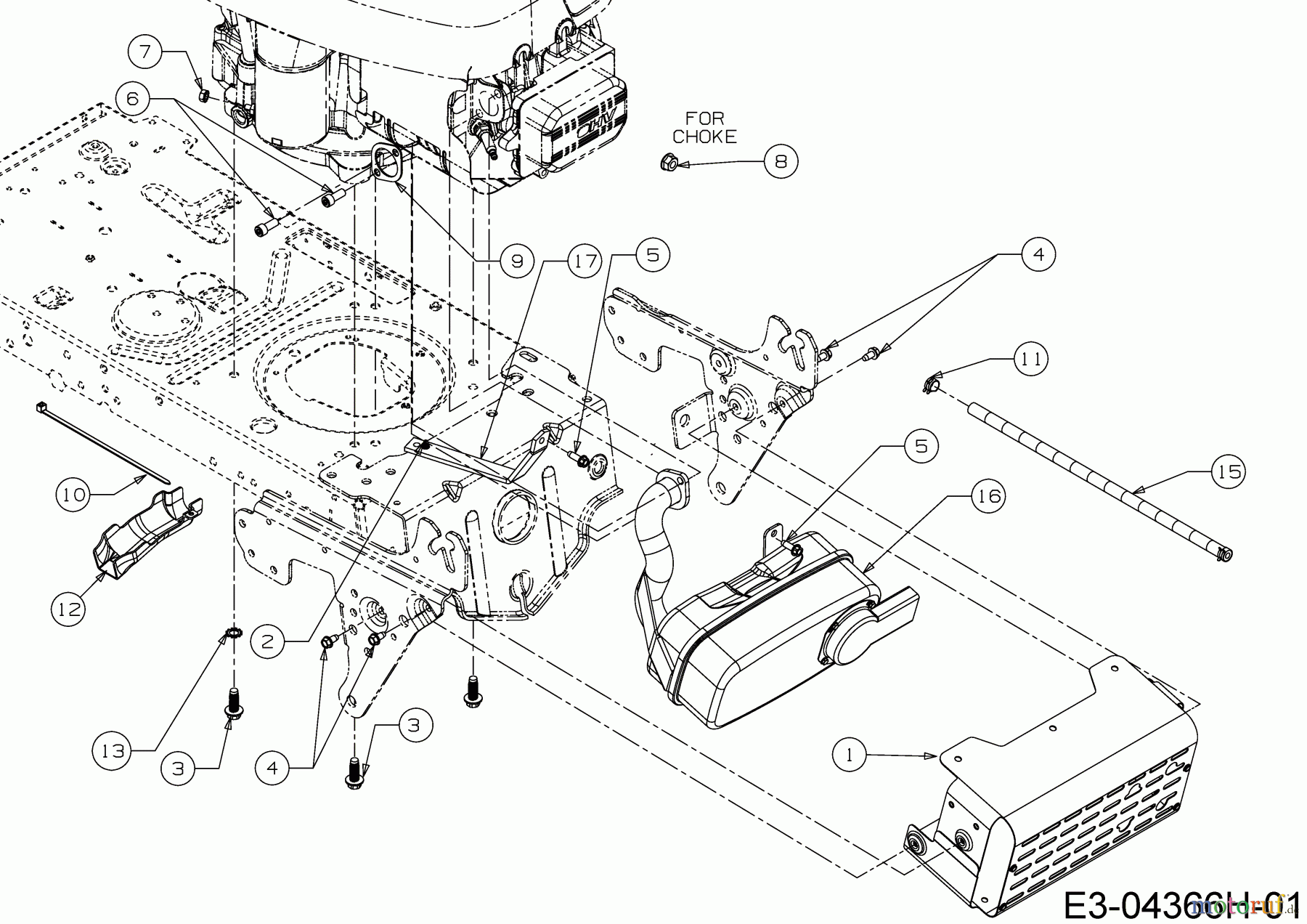  Wolf-Garten Rasentraktoren 92.165 H 13HN71WE650  (2018) Motorzubehör