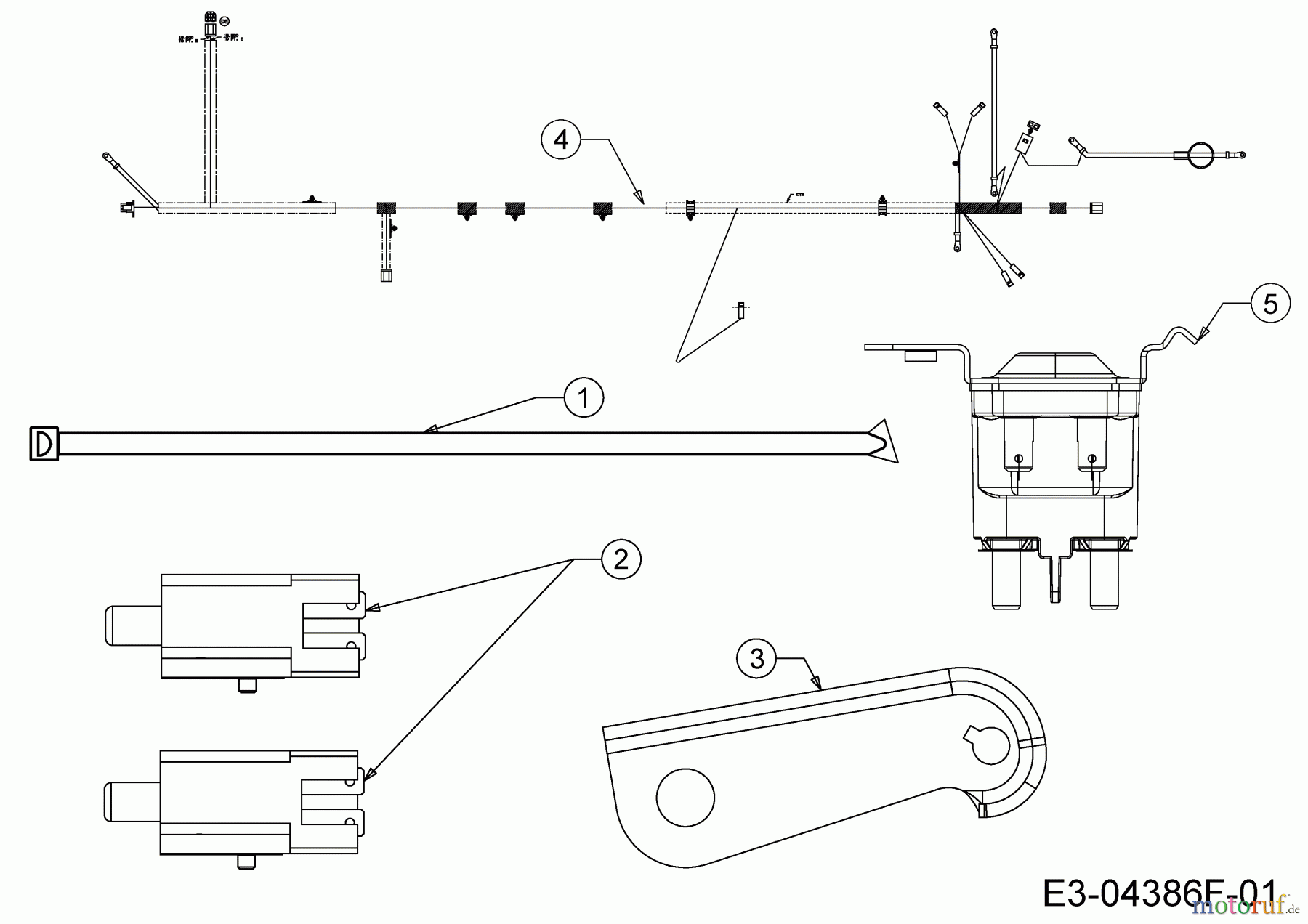  WOLF-Garten Expert Rasentraktoren E 13/96 T 13H2765F650  (2016) Elektroteile