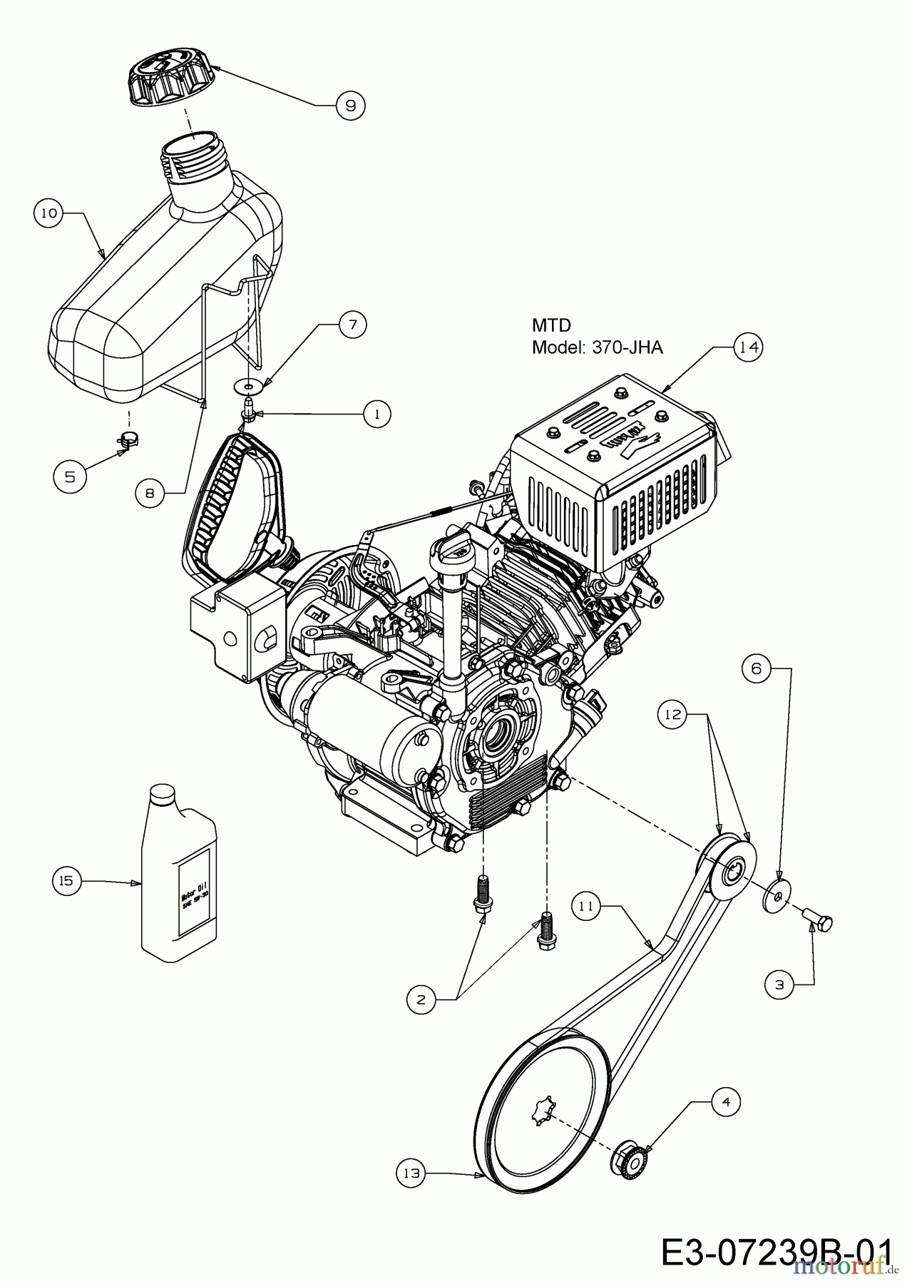  WOLF-Garten Expert Schneefräsen Expert 5370 31AR2T6D650  (2016) Keilriemen, Motor, Tank