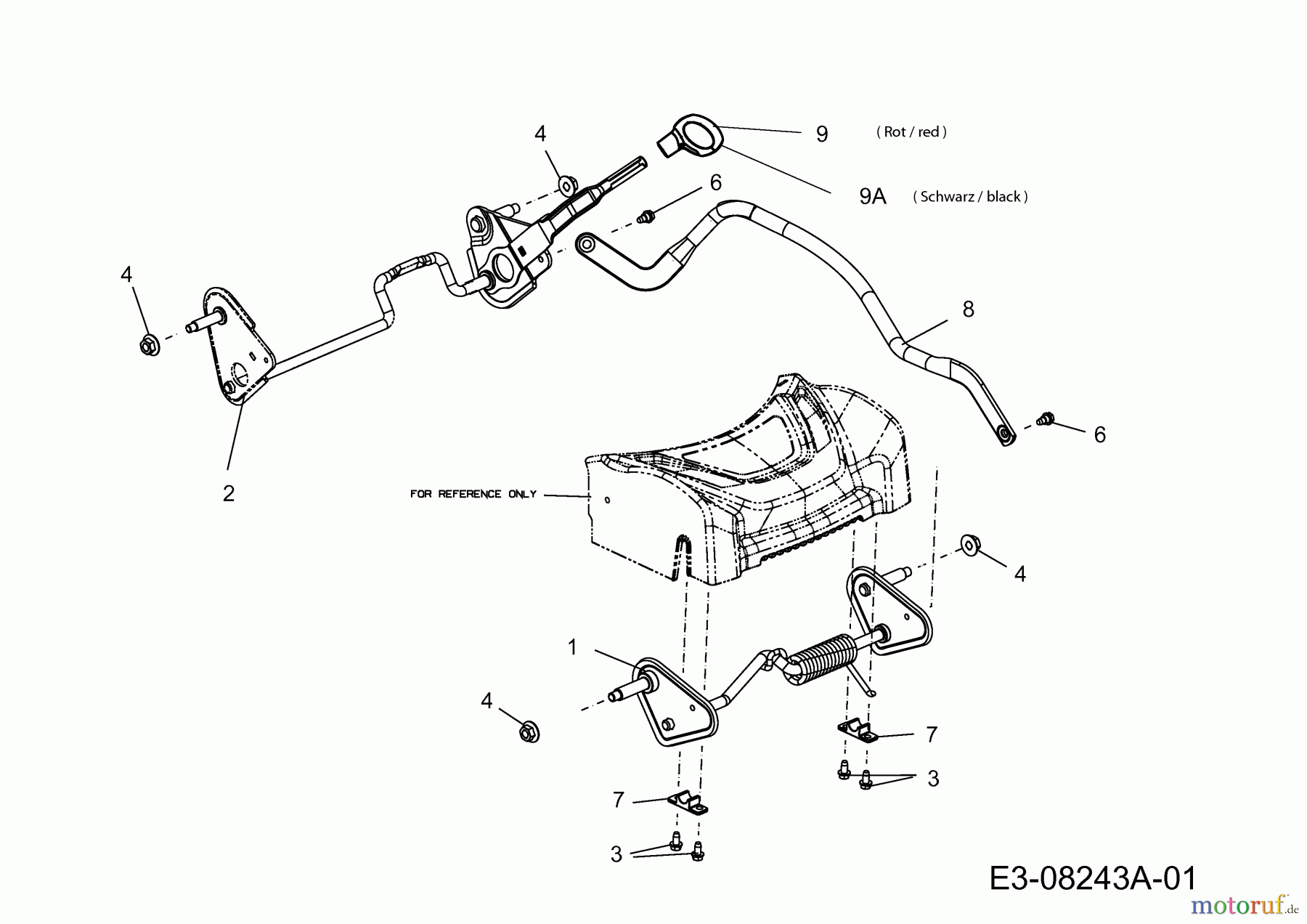  WOLF-Garten Expert Motormäher mit Antrieb Expert 530 A 12A-PUKC650  (2014) Höhenverstellung