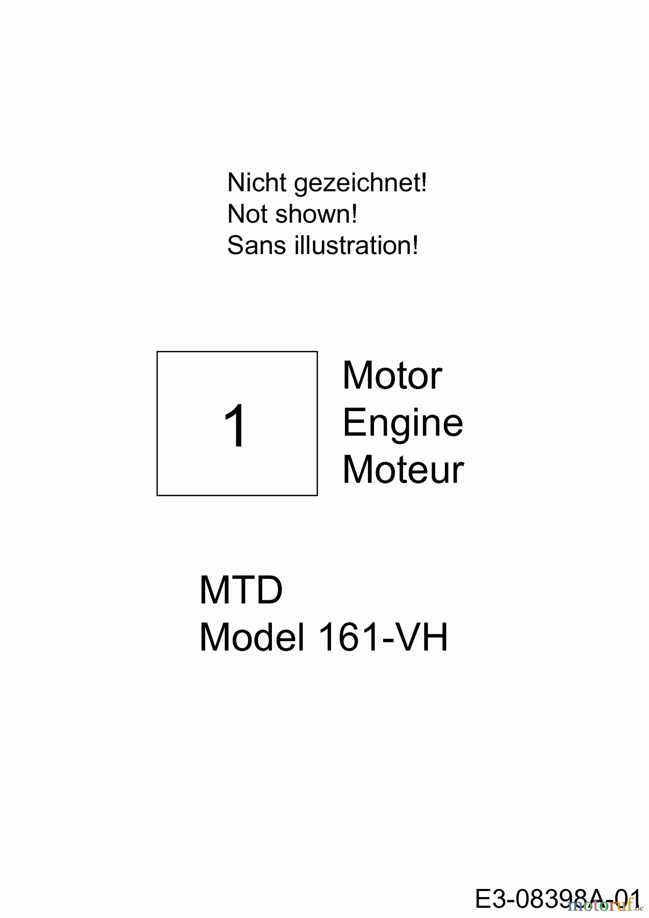  Wolf-Garten Motorvertikutierer UV 4000 B 16CG5DMQ650  (2013) Motor MTD