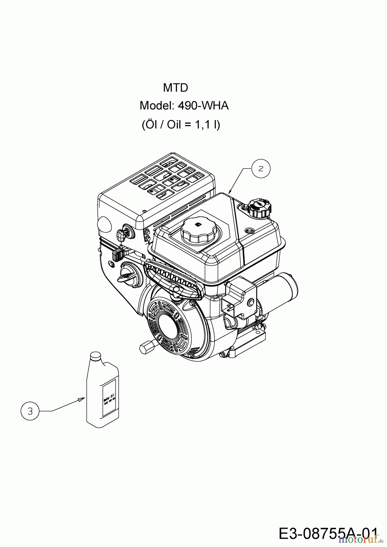  WOLF-Garten Expert Schneefräsen Expert 76130 HDT 31AY77SZ650  (2016) Motor MTD