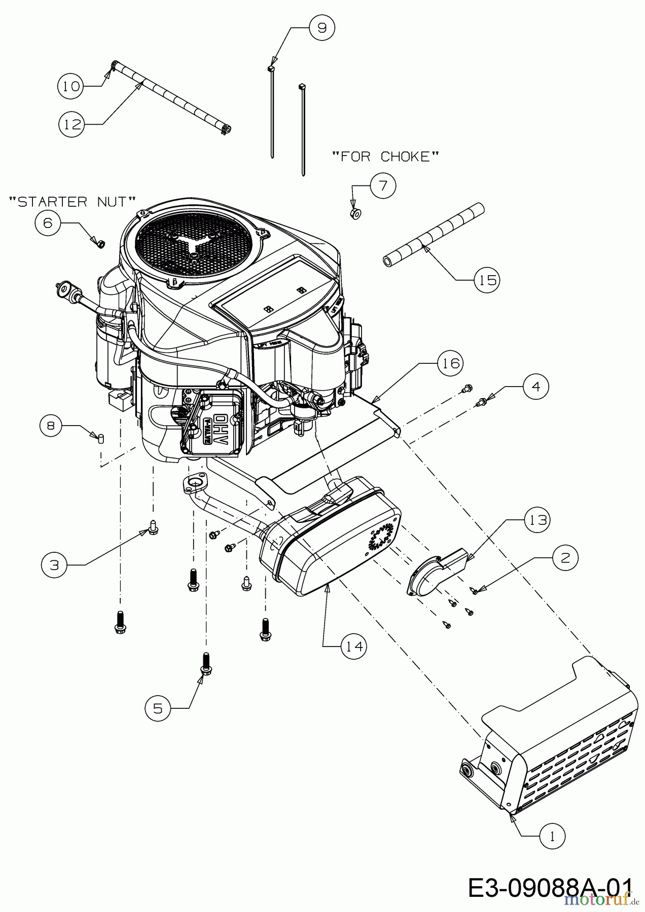  WOLF-Garten Expert Rasentraktoren Expert 122.240 H 13II91WJ650  (2015) Motorzubehör