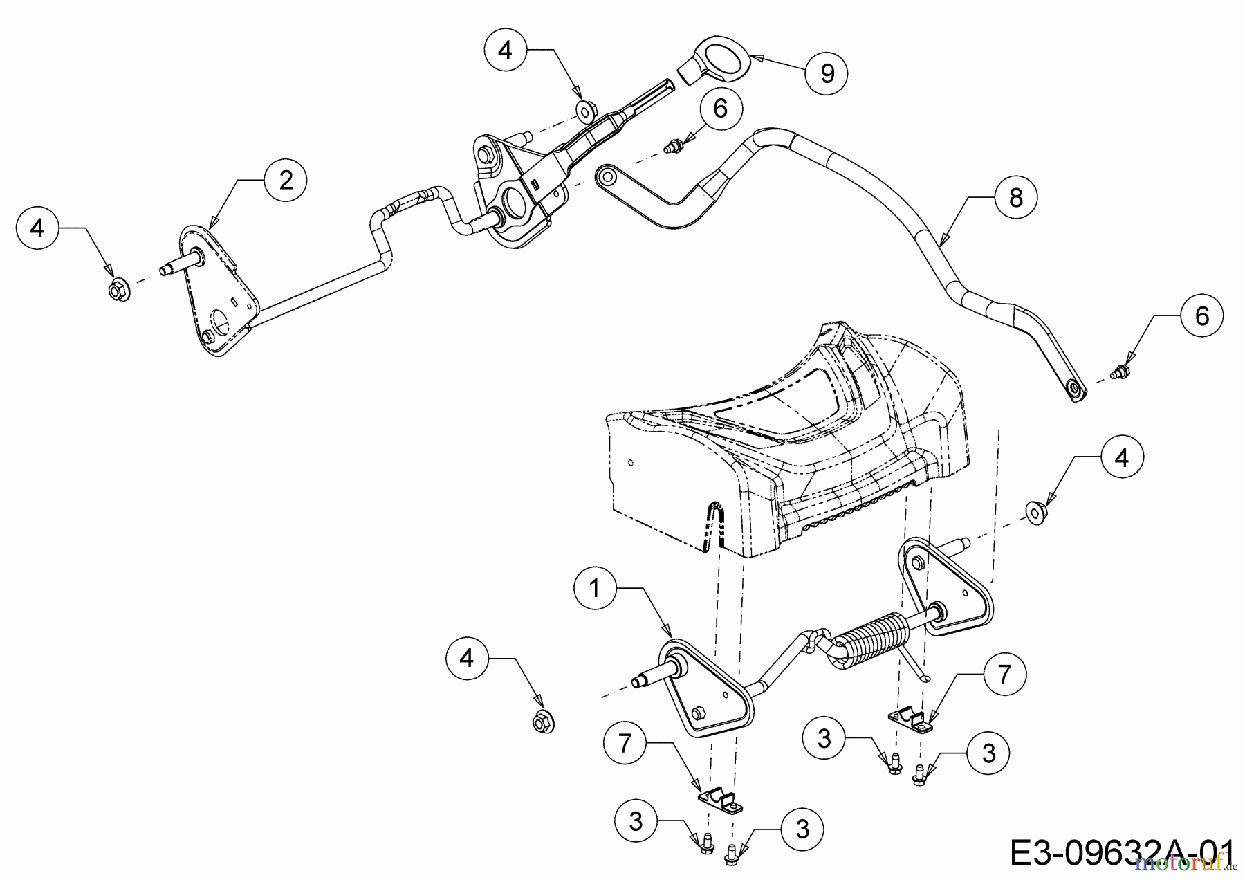  WOLF-Garten Expert Motormäher mit Antrieb Expert 530 A 12B-PUKC650  (2016) Achsen, Höhenverstellung