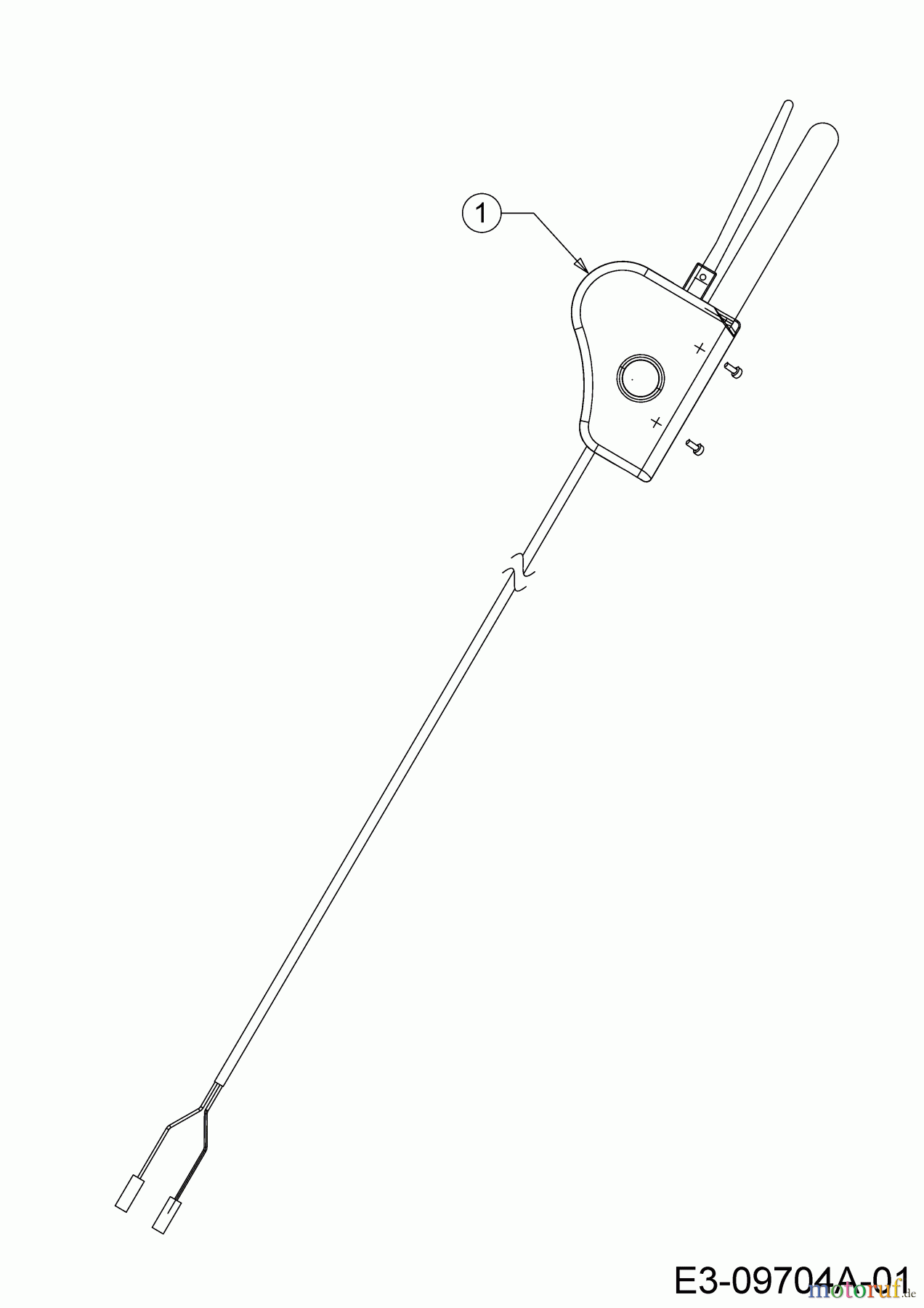  Wolf-Garten Elektromäher mit Antrieb A 400 EA 18ARMLM1650  (2016) Schalter