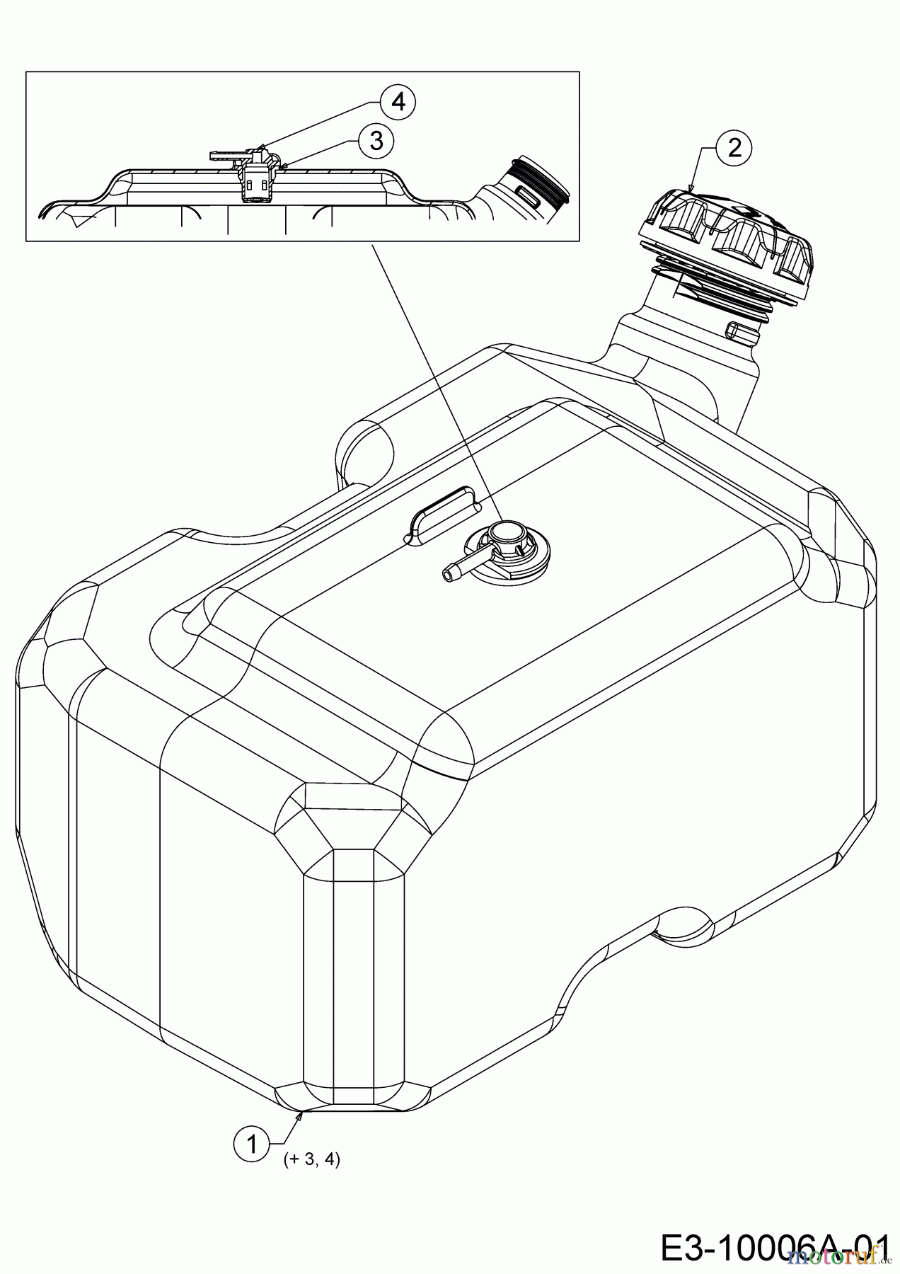  WOLF-Garten Expert Rasentraktoren 106.185 H 13ALA1VR650  (2017) Tank
