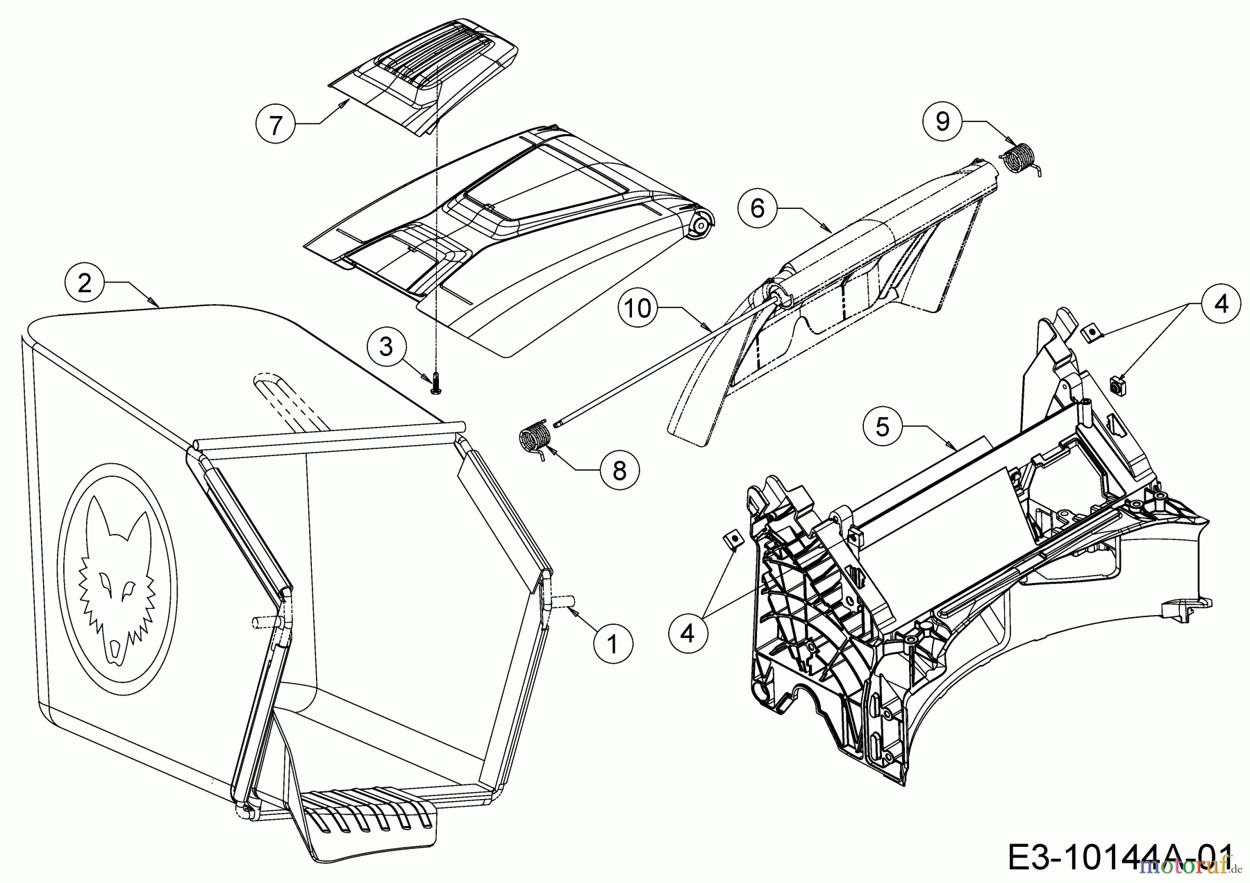  WOLF-Garten Expert Motormäher mit Antrieb Expert 530 A 12C-PUKC650  (2018) Grasfangsack, Heckklappe, Leitstück hinten