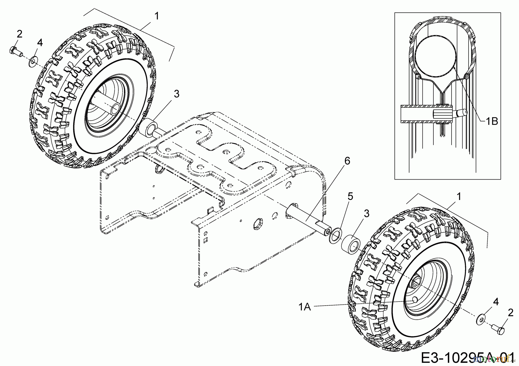  Wolf-Garten Schneefräsen SF 56 31A-32AD650  (2018) Räder