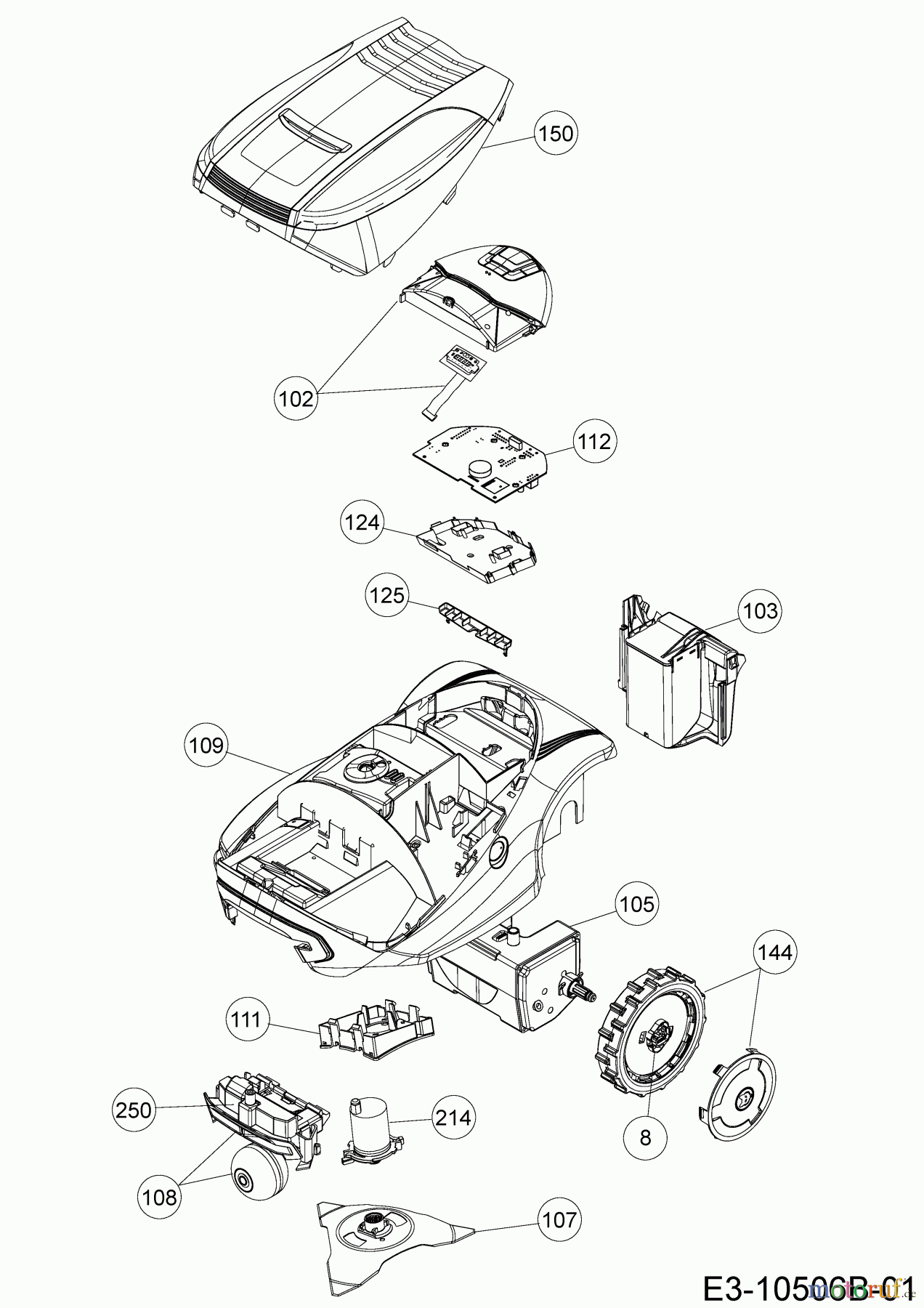  Wolf-Garten Mähroboter Robo Scooter 400 18BO04LF650  (2015) Grundgerät