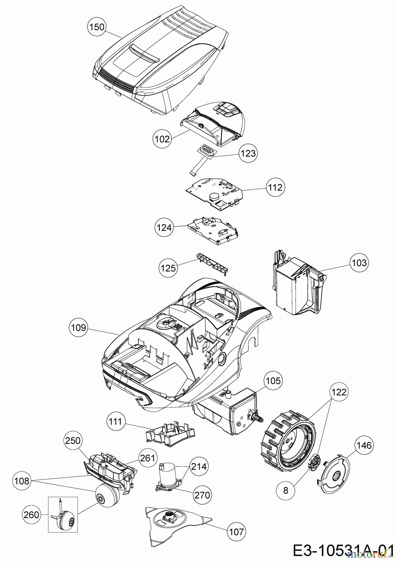  Wolf-Garten Mähroboter Loopo M1500 22ACDAEA650  (2018) Grundgerät